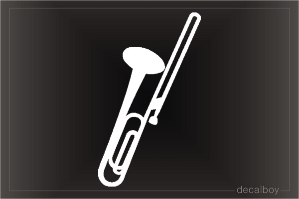 Trombone Car Decal