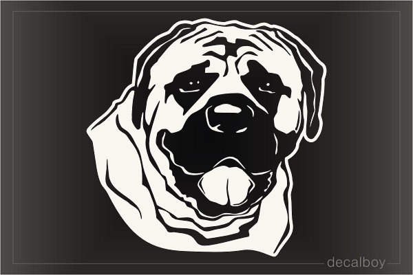 Mastiff Face Decal