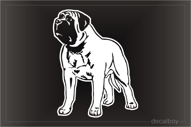 Bullmastiff Car Window Decal