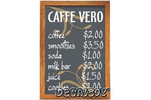 Menu Board Vinyl Die-cut Decal