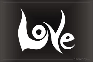 Love Tribal Sign Car Decal