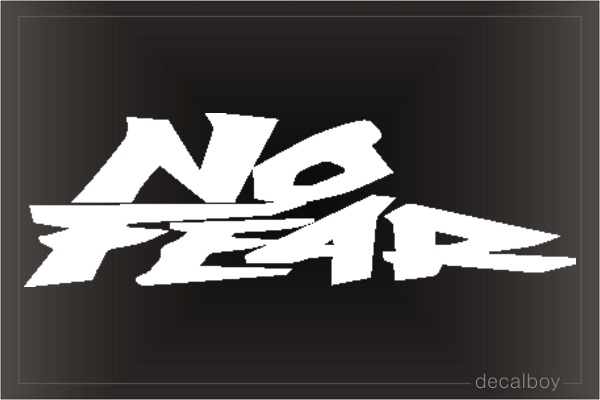 Nofear Car Decal