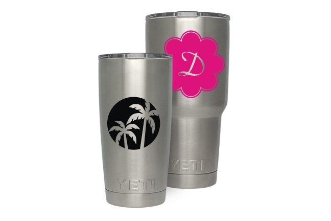 Monogram Yeti Tumbler Decal