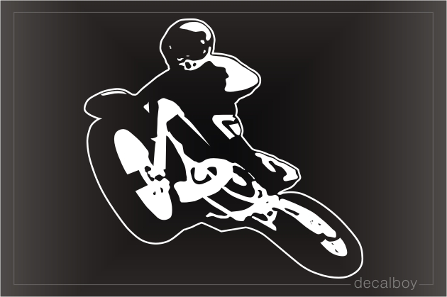 Motocross Supercross Racer The-volt Window Decal