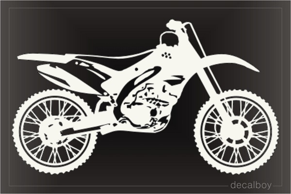 Motorcross Bike Window Decal