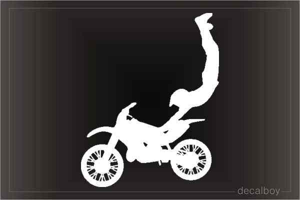 Freestyle Motorcross Rock Solid Window Decal