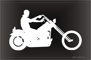 Motorcycle Biker Window Decal