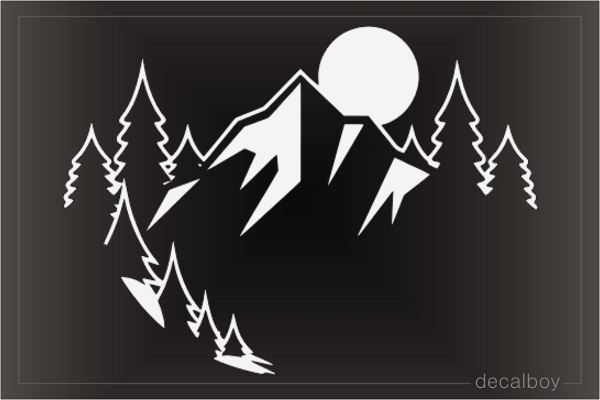 Mountains Landscape Decal