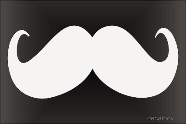 Mustache Decal