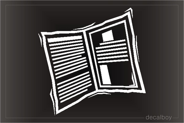 Newspaper Car Decal