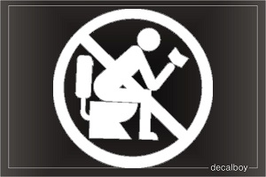 No Reading Car Decal