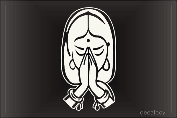 Namaste Window Decal