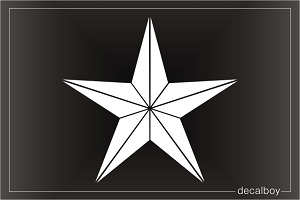 Nautical Star Car Decal