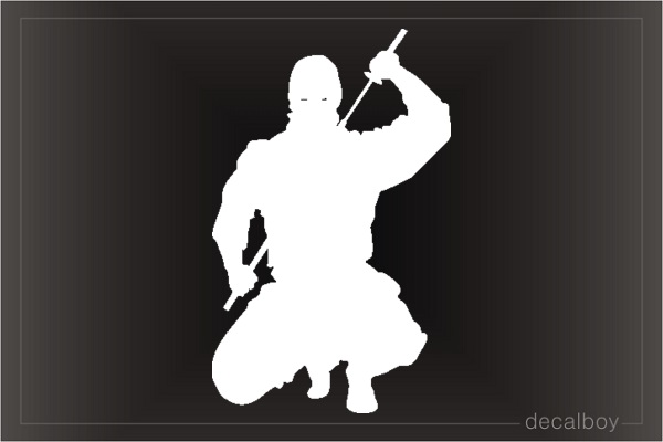 Ninja Fighter Window Decal