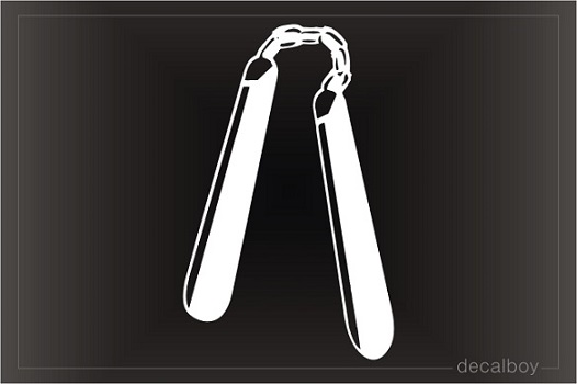 Nunchaku Window Decal