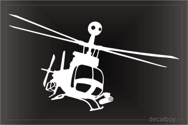 OH 58 Kiowa Warrior Helicopter Decal