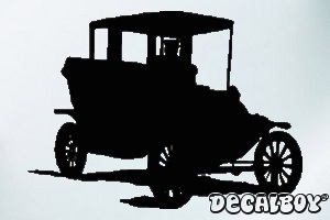 Old Car 3 Window Decal