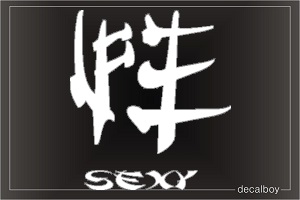 Sexy Chinese Symbol Auto Window Decal