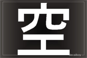 Sky Chinese Symbol Auto Window Decal