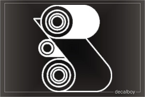 Paper Roll Car Decal