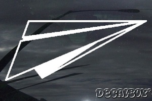 Paper Plane Car Decal