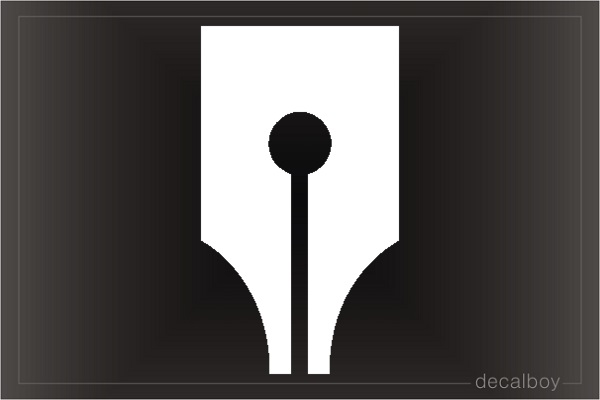 Pen Car Decal