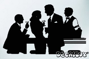 Drinks Bar Car Window Decal