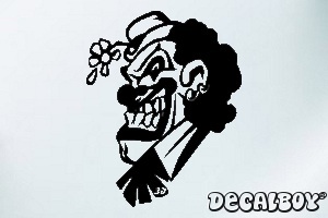 Clown 1 Car Window Decal