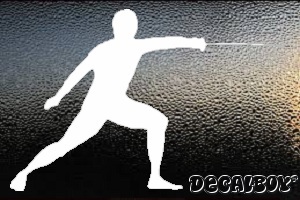 Olympics Fencing Window Decal