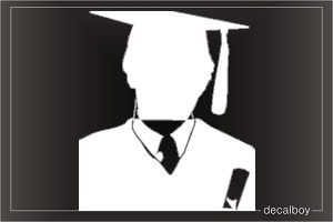 Graduate Car Window Decal