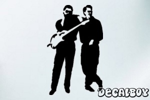 Guitarist Car Decal