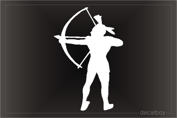 Indian Archer Car Window Decal