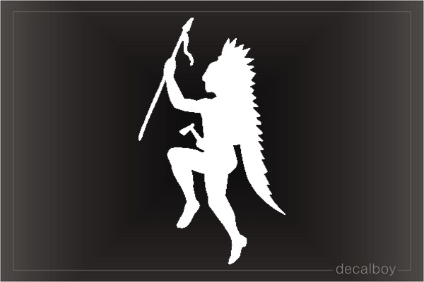 Indian 6 Car Window Decal