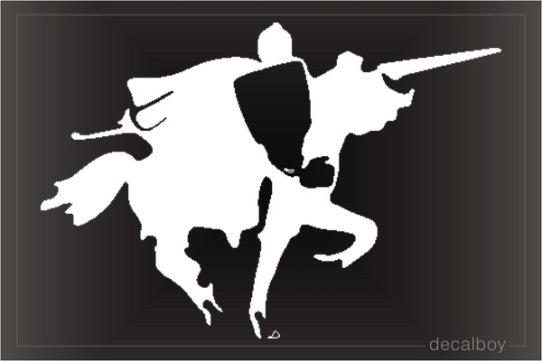 Knight 77 Car Window Decal