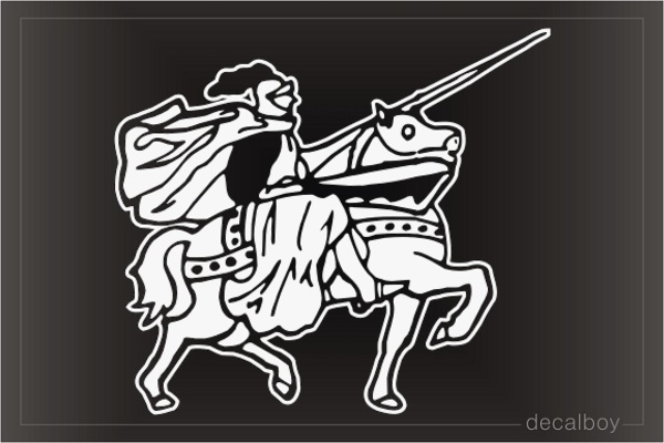 Knight 123 Car Window Decal