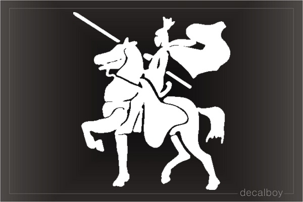 Knight Car Window Decal