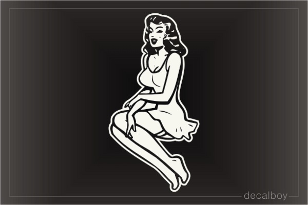 Pinup Car Window Decal