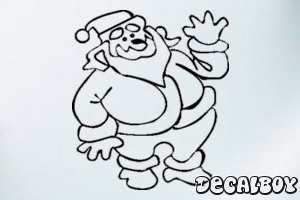 Santa 1 Car Window Decal