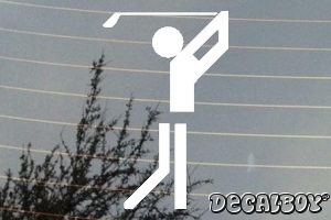 Hockey Slap A Shot Window Decal