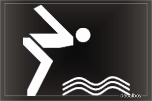 Swimming Olympics Window Decal