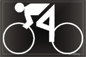 Biking Olympic Window Decal