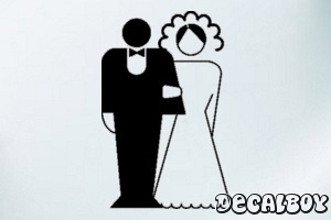 Wedding 288 Car Window Decal