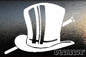 Hat Car Decal