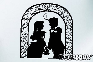 Wedding Car Window Decal