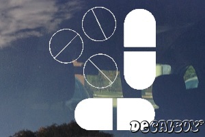 Pills 3 Car Decal