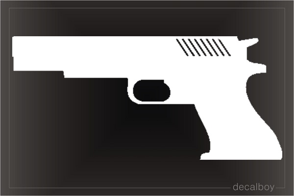 Pistol Car Decal