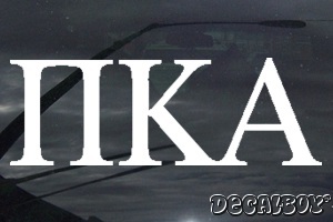 Pi Kappa Alpha Vinyl Die-cut Decal