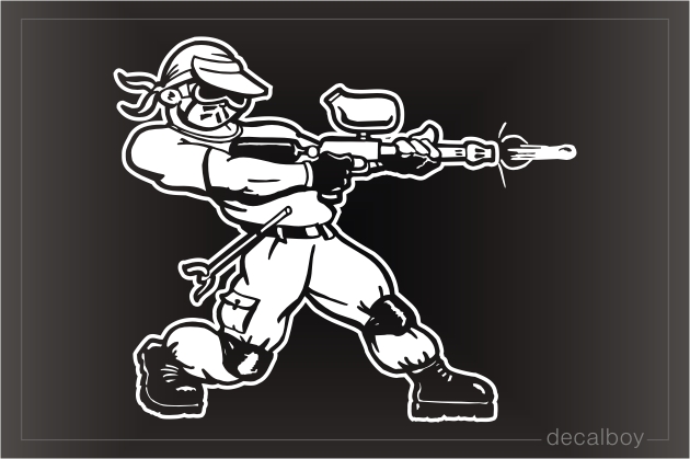 Paintball 5552 Window Decal