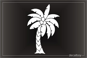 Palm Tree Coconut Window Decal