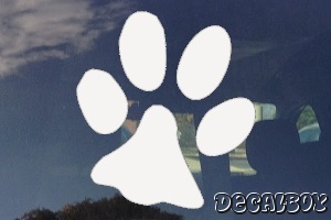 Single Paw Print Decal